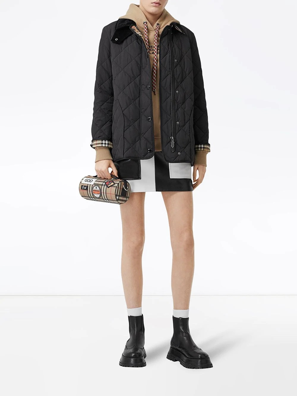 diamond quilted thermoregulated barn jacket - 2
