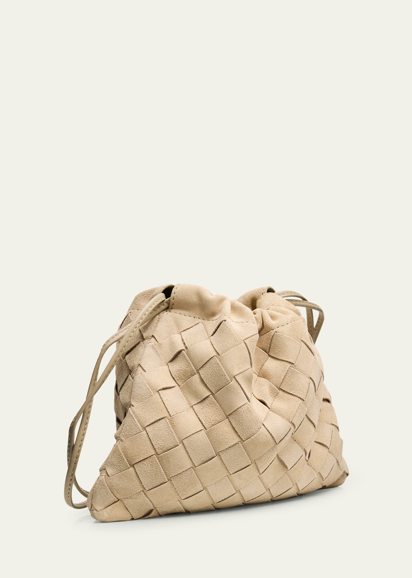 Small Suede Pouch Bag - 3