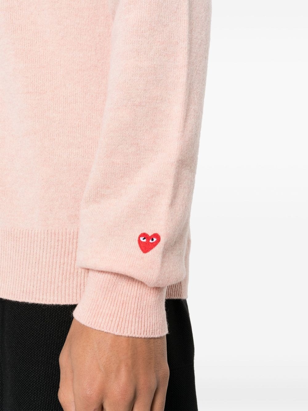 logo-appliqué wool cardigan - 5