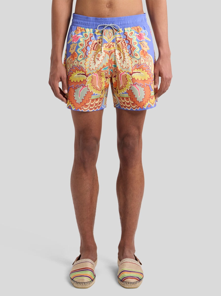 SWIMSUIT WITH PLACED FLORAL PRINT - 2