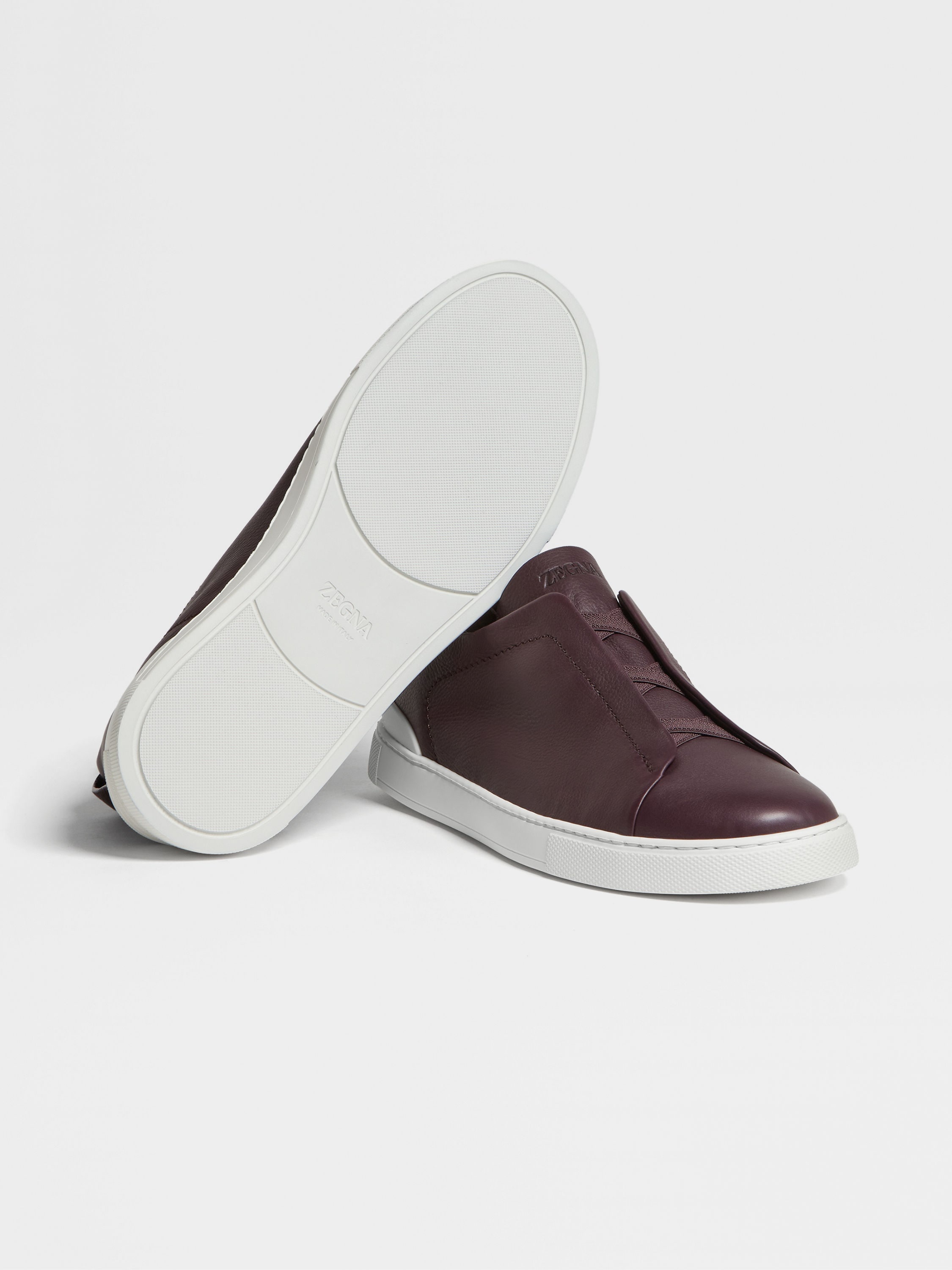 DARK PURPLE TRIPLE STITCH™ SECONDSKIN SNEAKERS - 5