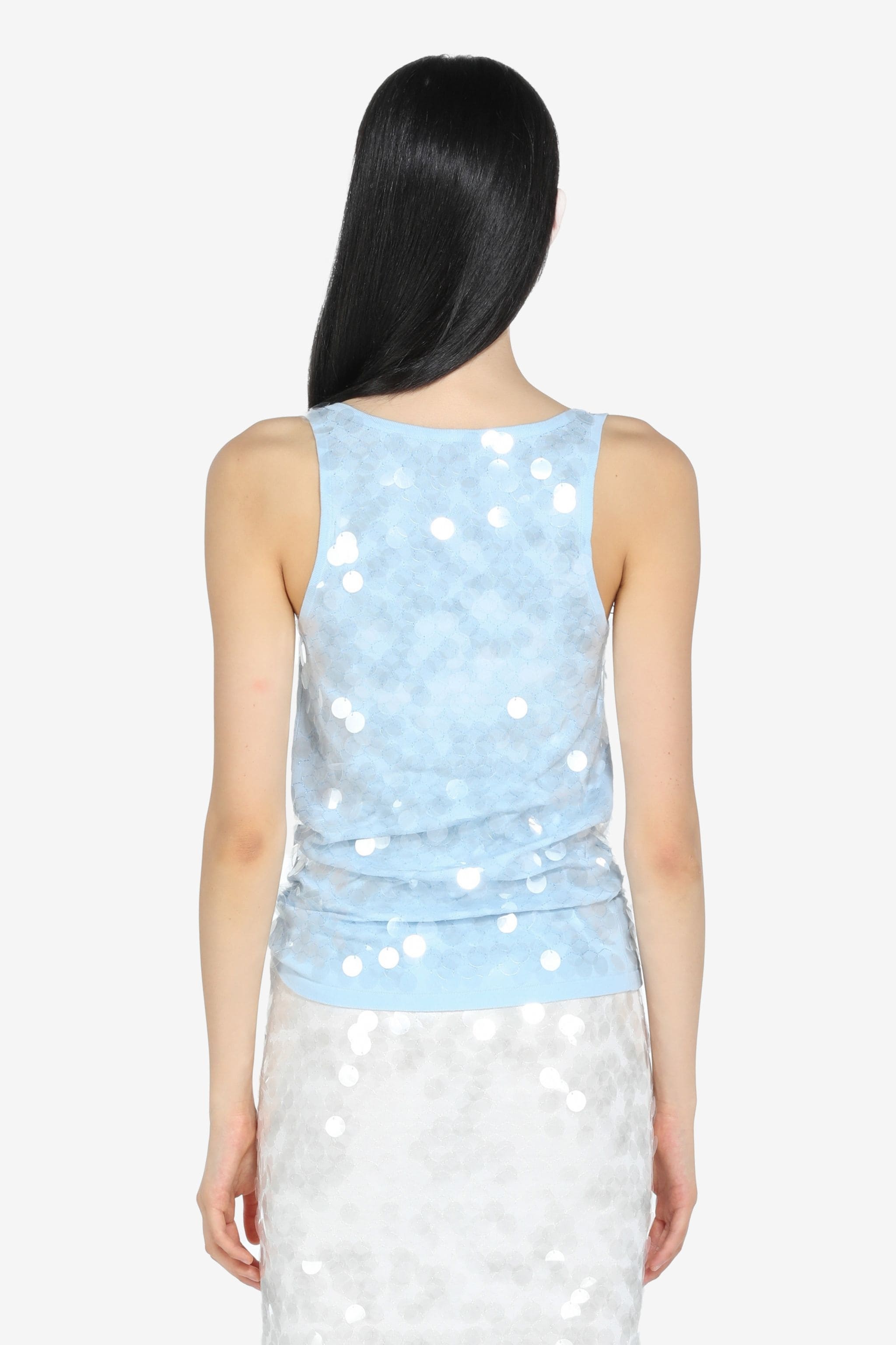 SEQUIN COTTON TANK TOP - 2