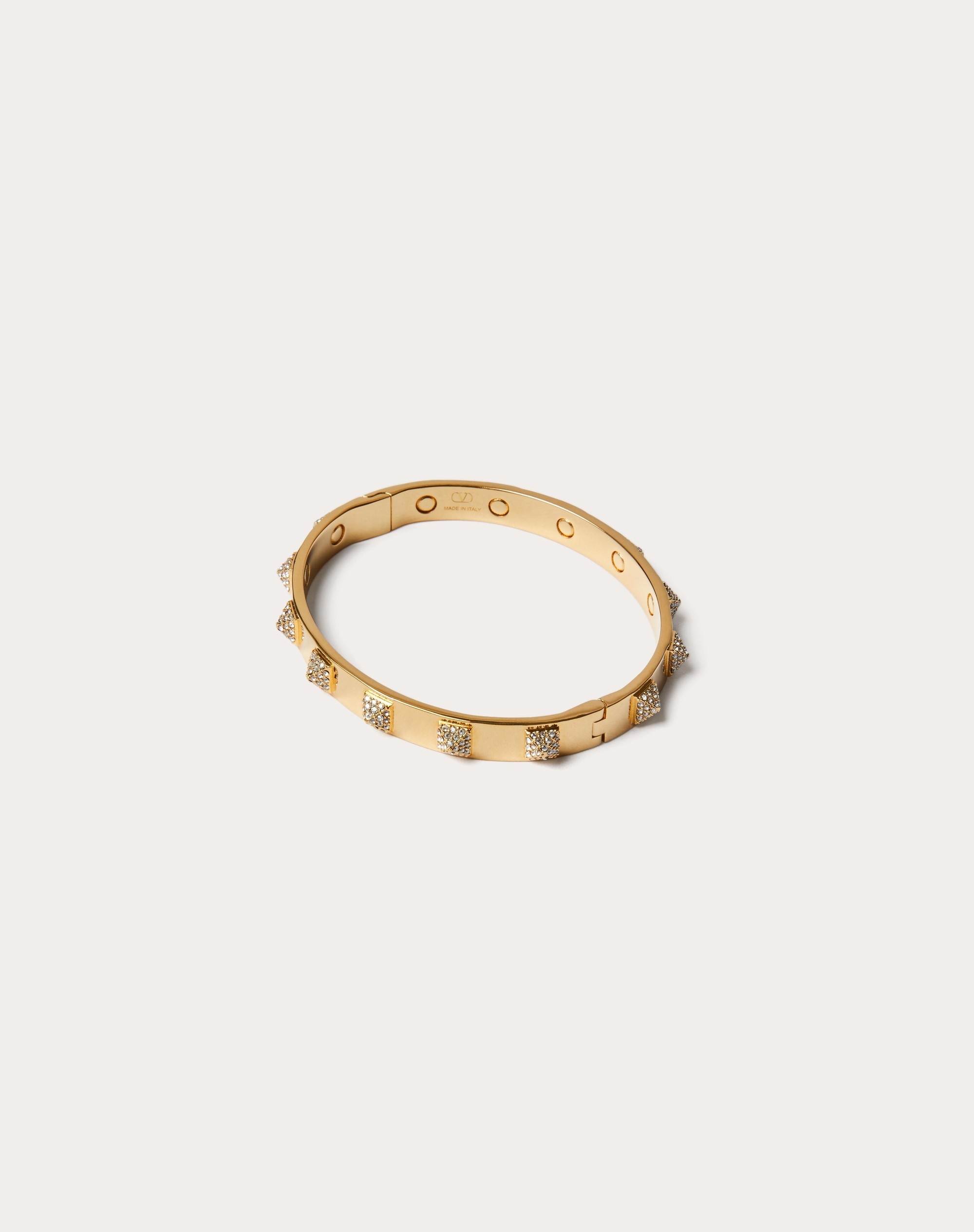 Rockstud bangle with SwarovskiÂ® crystals