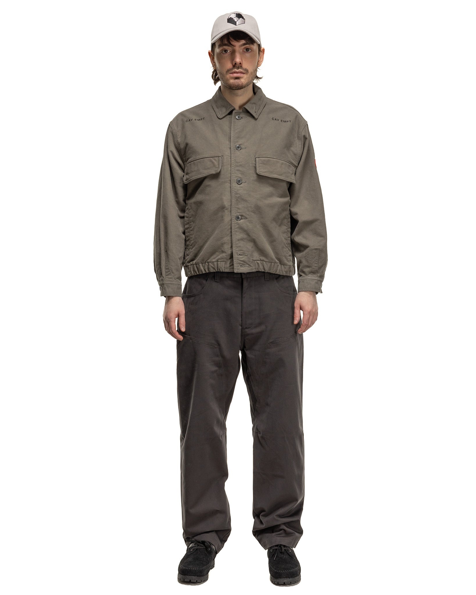 C.E(シーイー) \"MOL SKIN BUTTON JACKET\" Cav Empt MOL Skin Button Jacket Grey | havenshop | REVERSIBLE