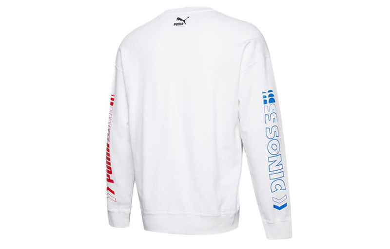 PUMA PUMA x SEGA Sweater 'White Blue' 598104-02 outlook