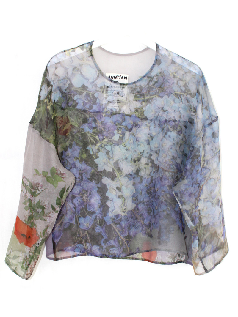 CHIFFON SILKSWEATER - PRINT R 1