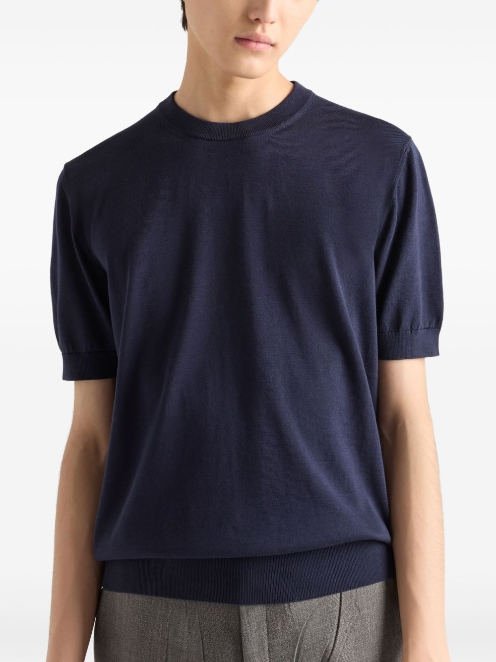 Cotton crew-neck sweater - 4
