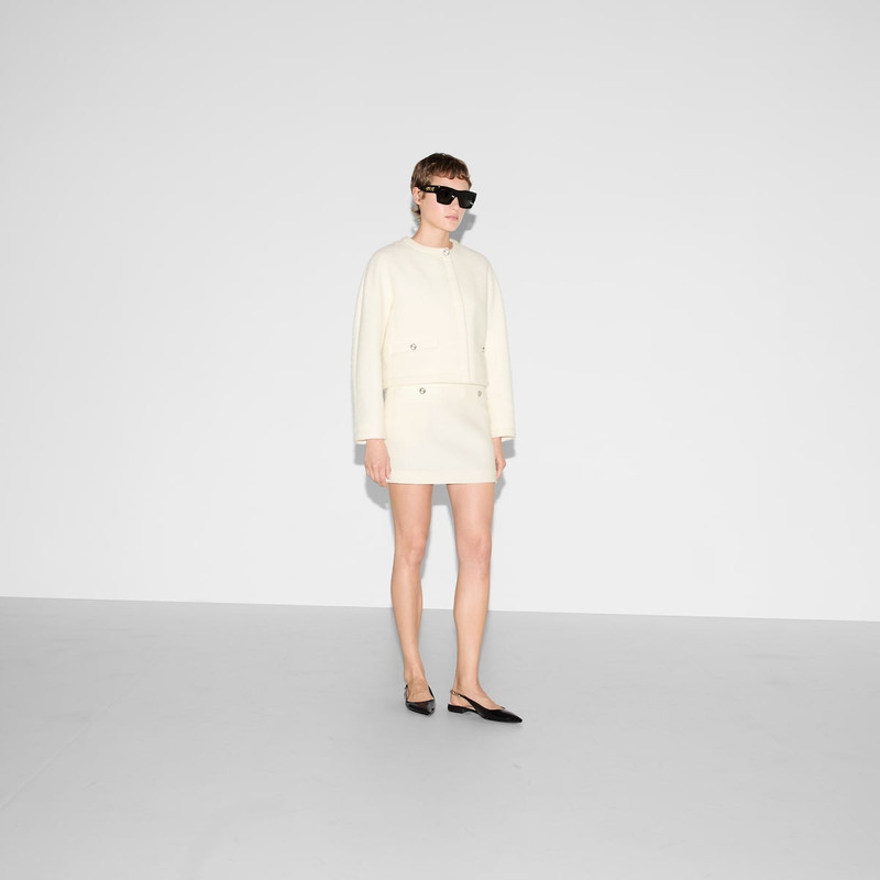 GUCCI Wool bouclé mini skirt outlook