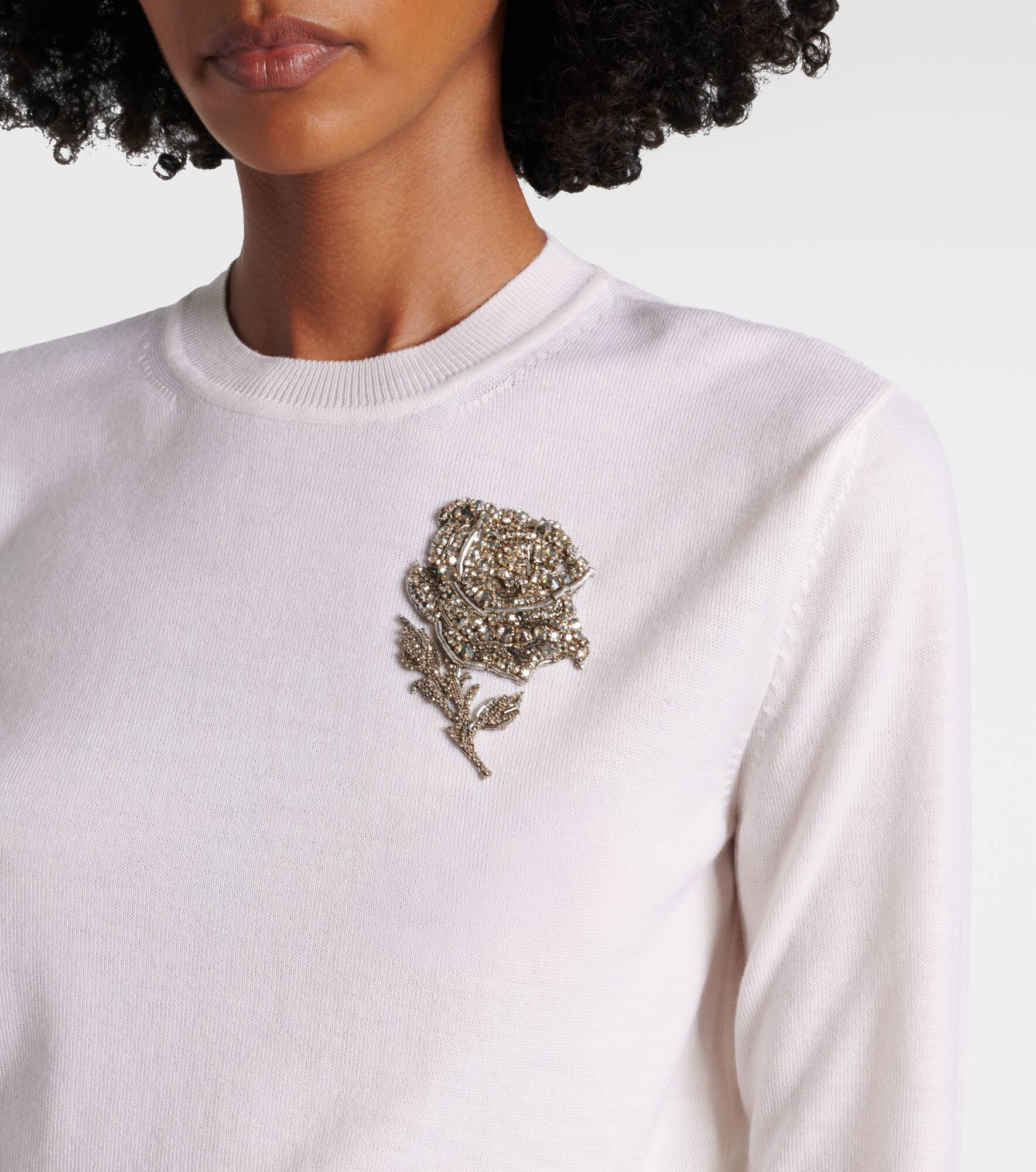 Beaded wool sweater - 4