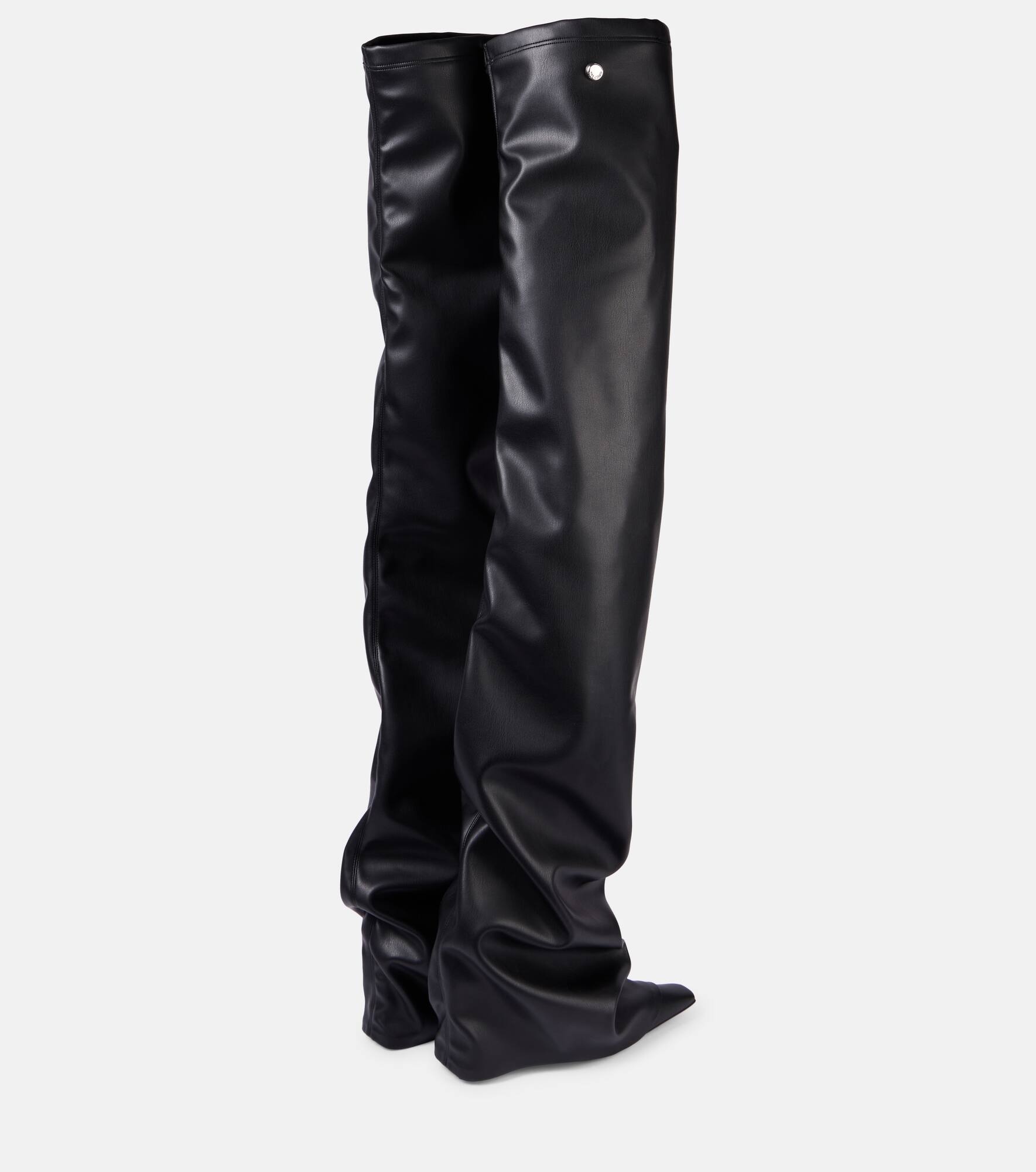 Robin faux leather over-the-knee boots - 2