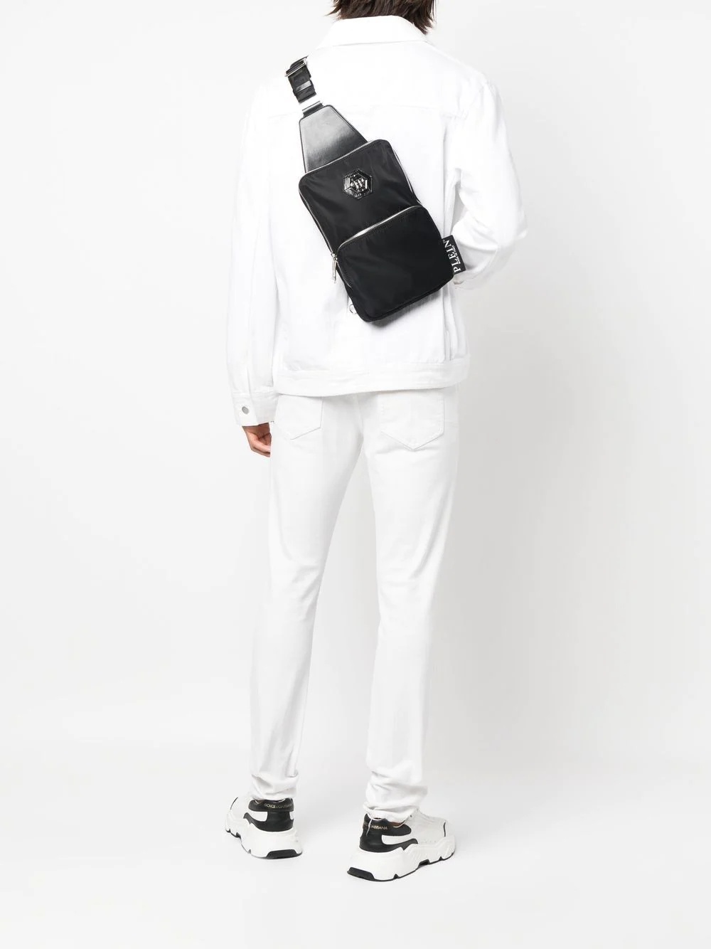 Hexagon logo plaque shoulder bag - 2