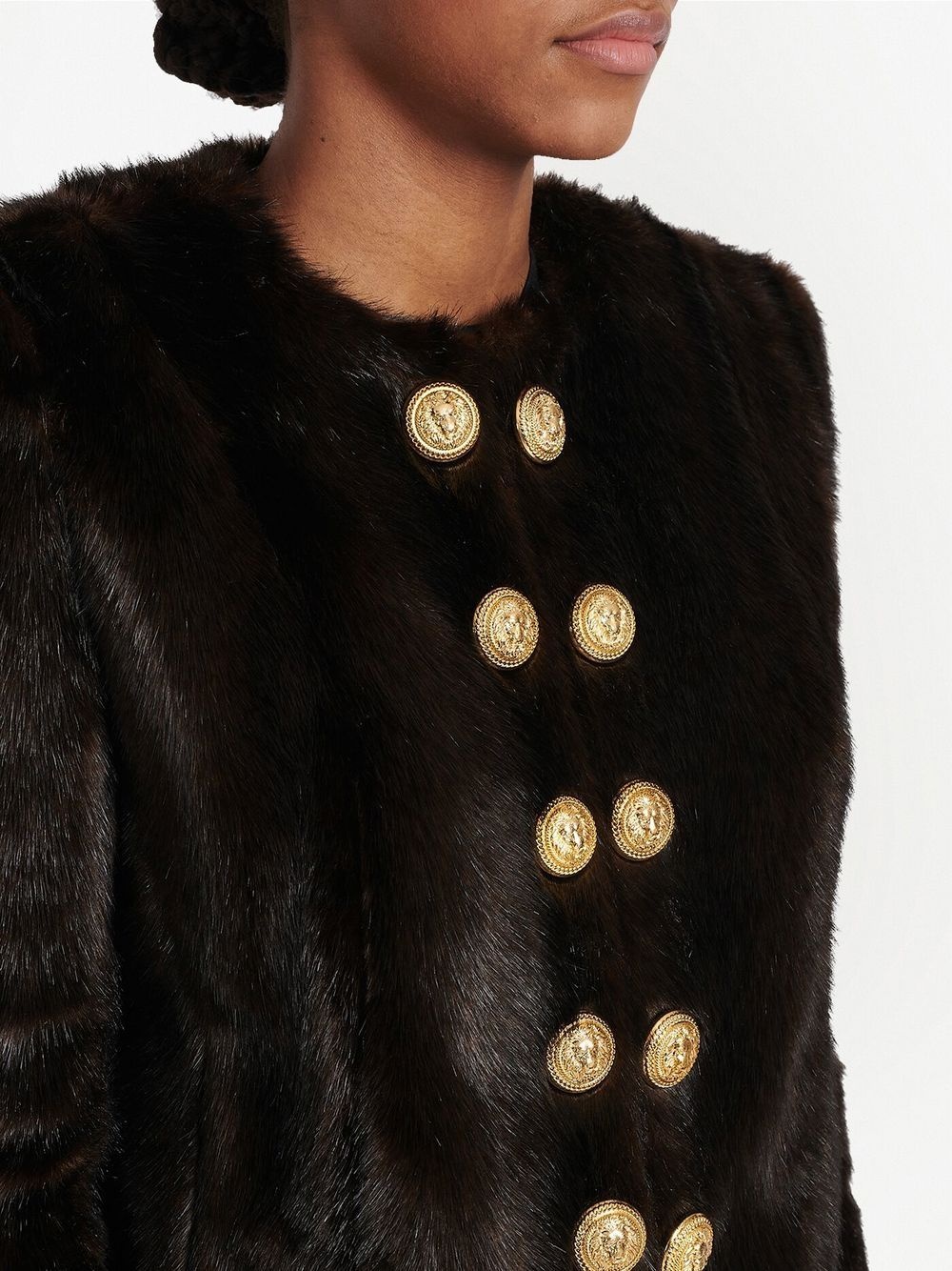 faux-fur cropped jacket - 5