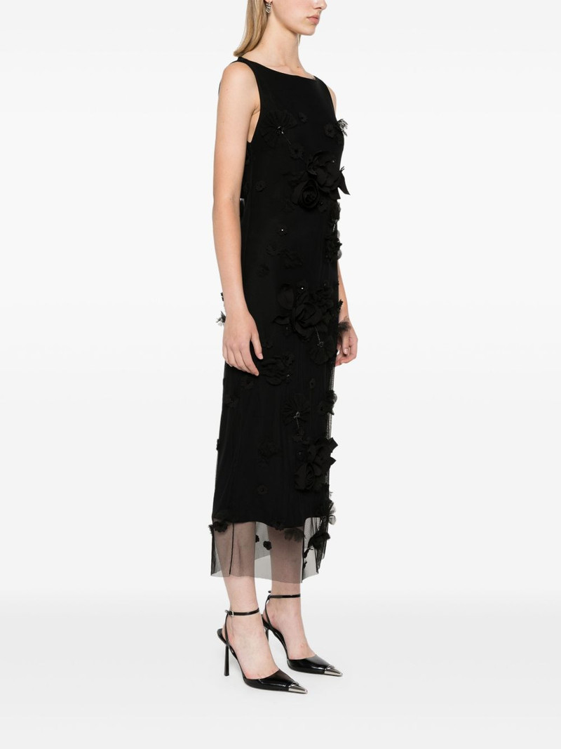 floral-appliqué dress 3