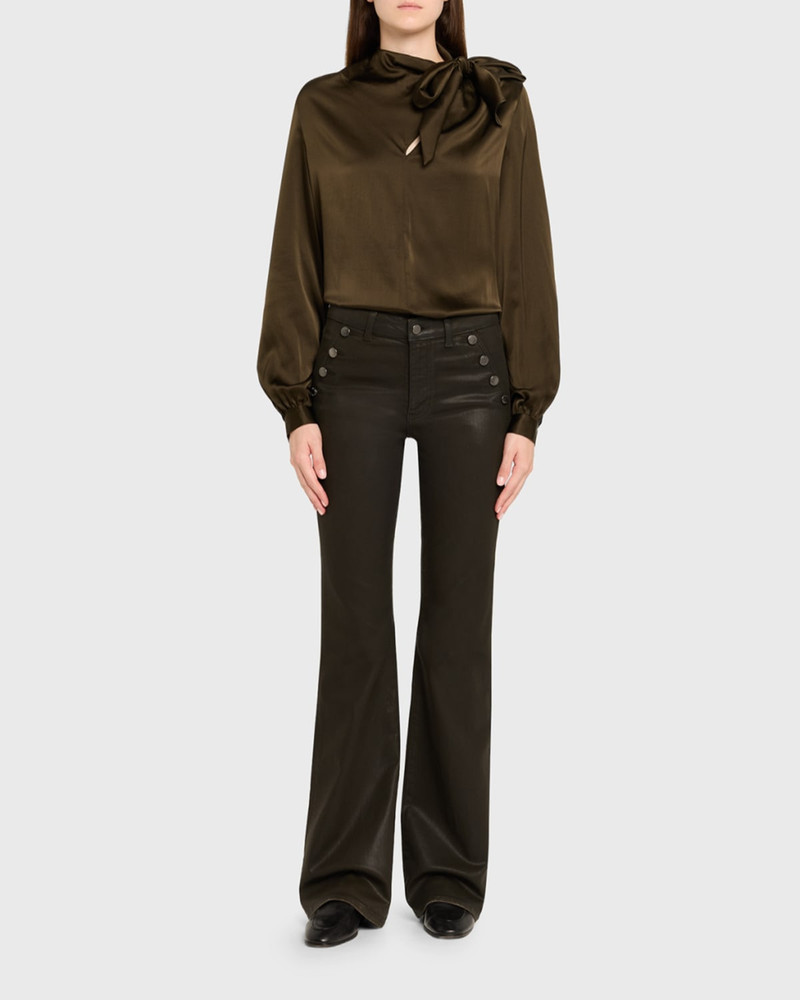 RAMY BROOK Harry Tie-Neck Silk Blouse outlook