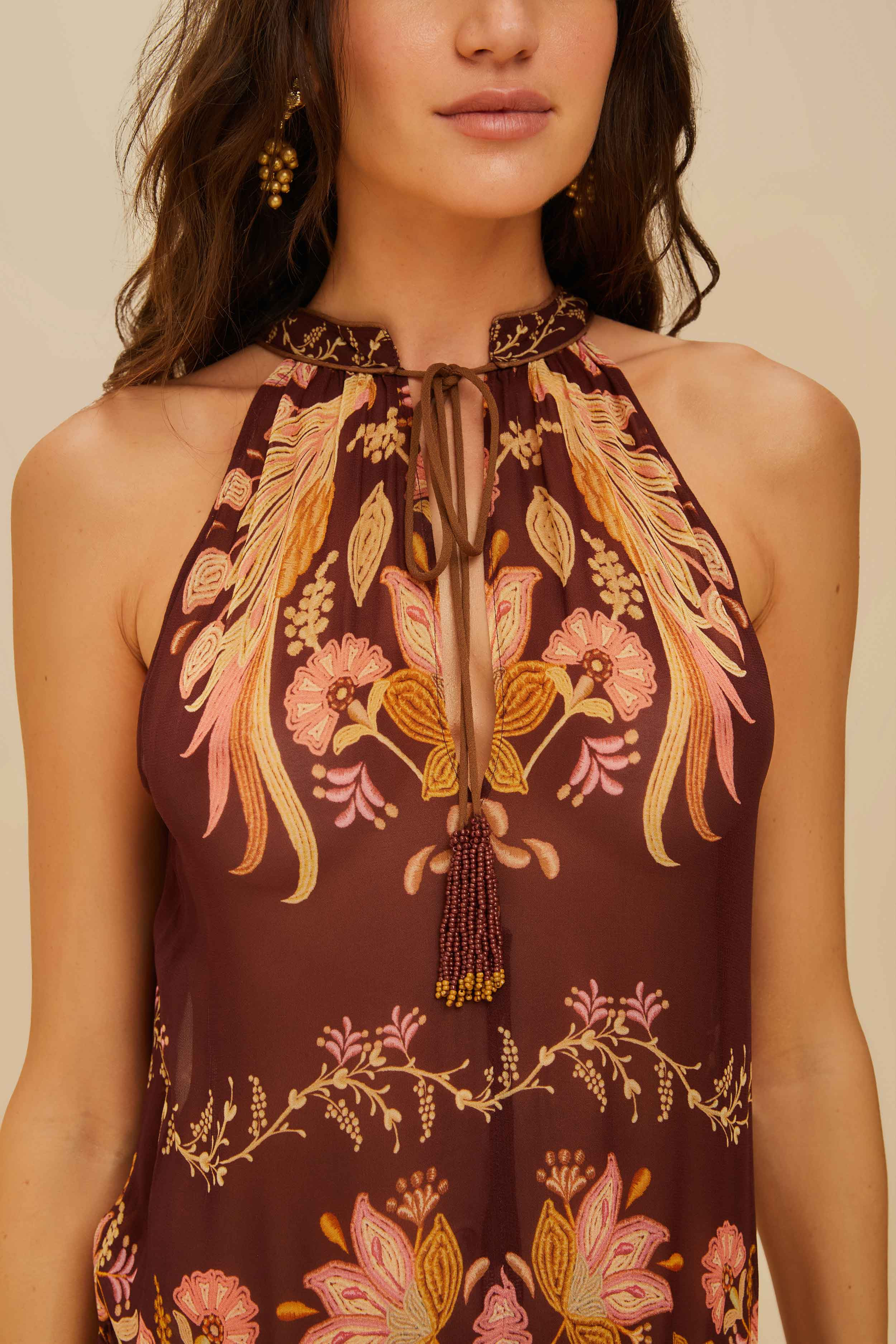 Burgundy Bella Maxi Dress - 3