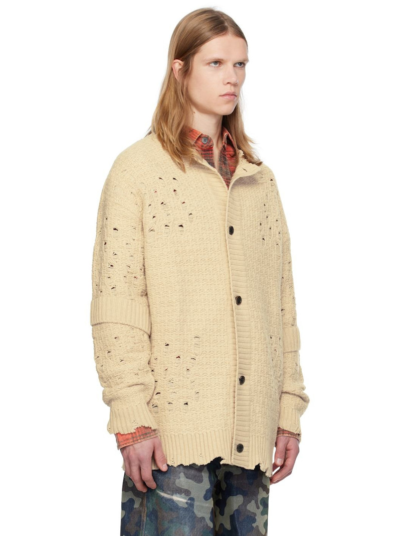 Andersson Bell Beige Roghen Wool Long Cardigan outlook