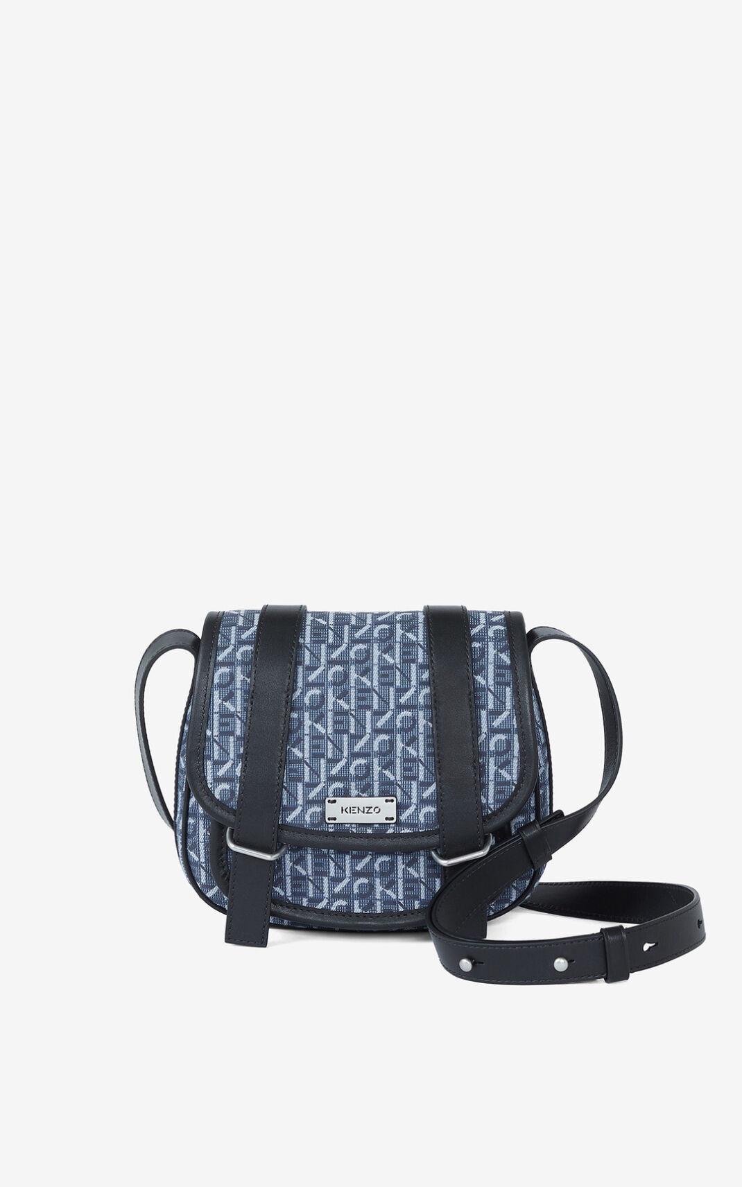 Small jacquard Courier messenger bag - 1