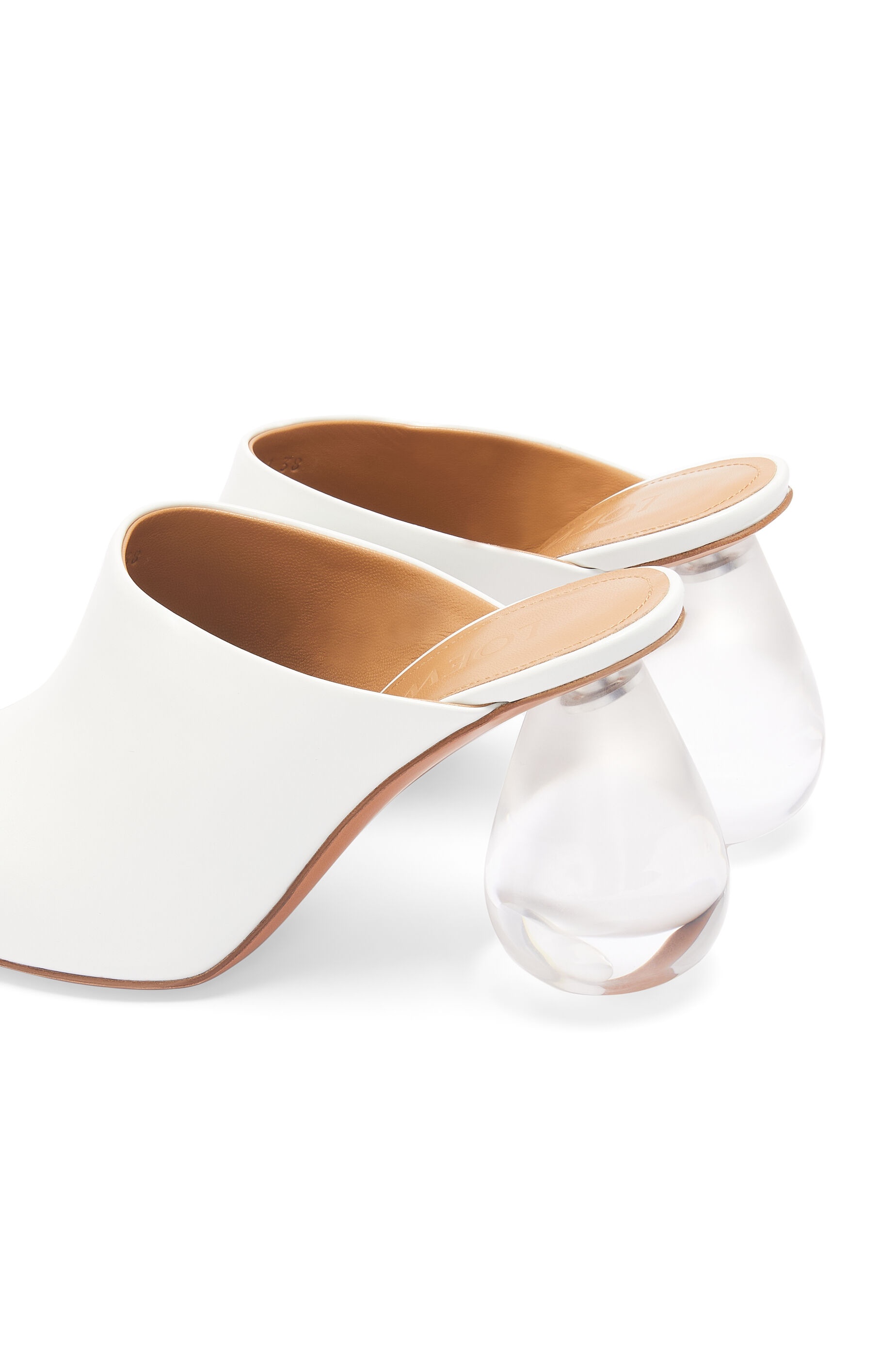 Drop heel mule in calfskin - 4