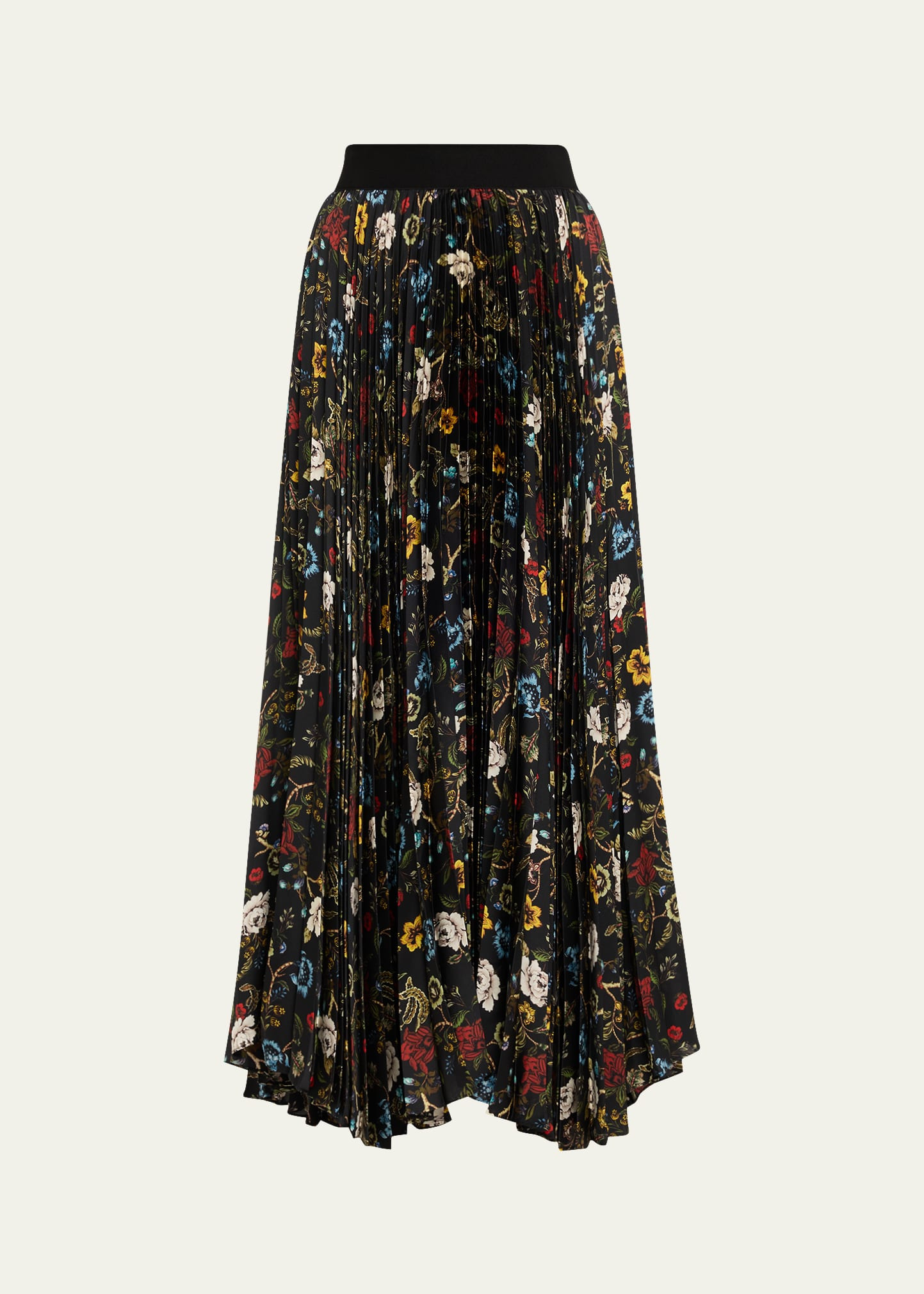 Tapestry Trails Katz Asymmetric Pleated Maxi Skirt - 1