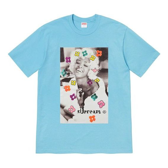 Supreme SS20 Week 1 Naomi Tee Character Printing Short Sleeve Unisex Blue SUP-SS20-302 - 1