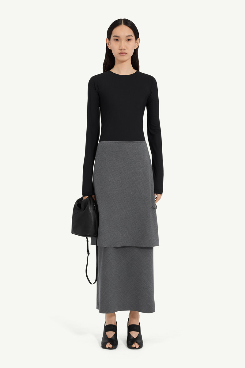 Folded wool dress 5