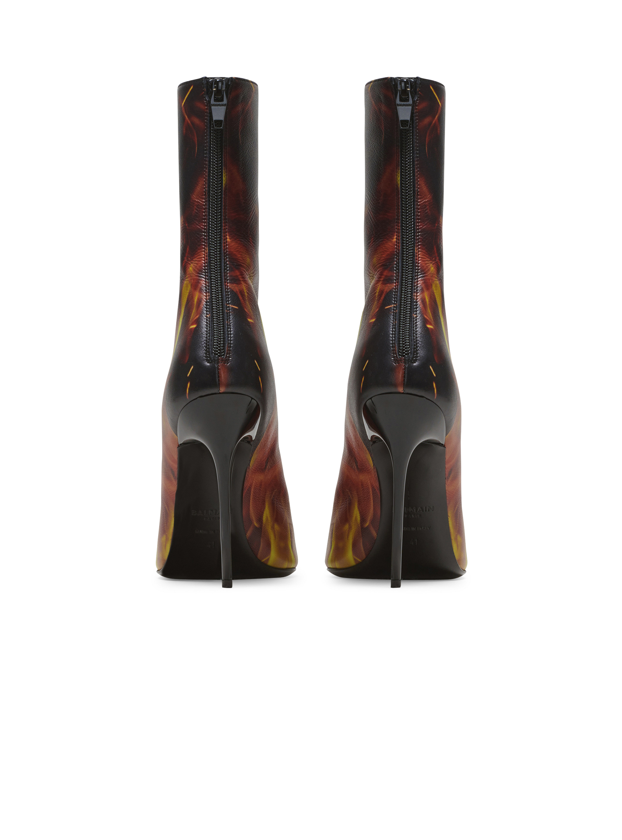 Uria ankle boots in Fire print leather - 3