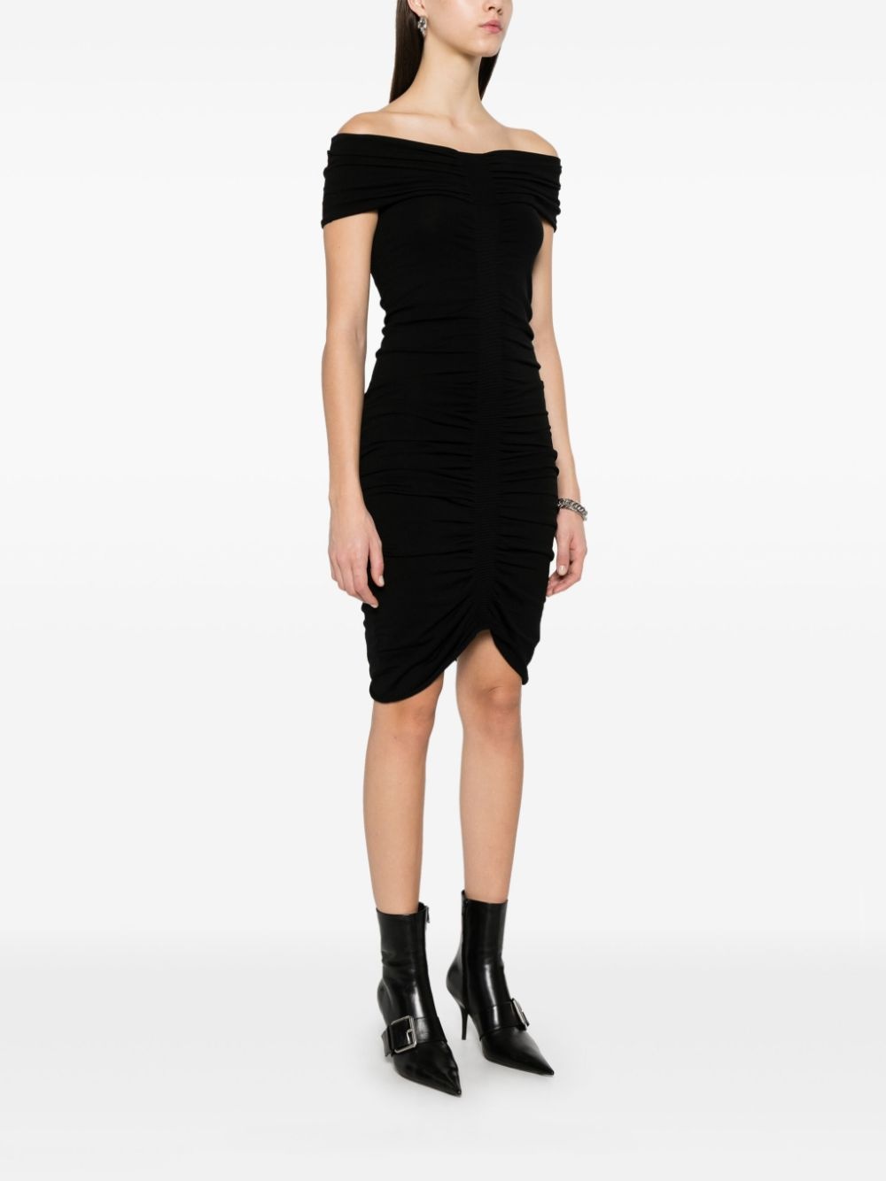 off-shoulder mini dress - 3