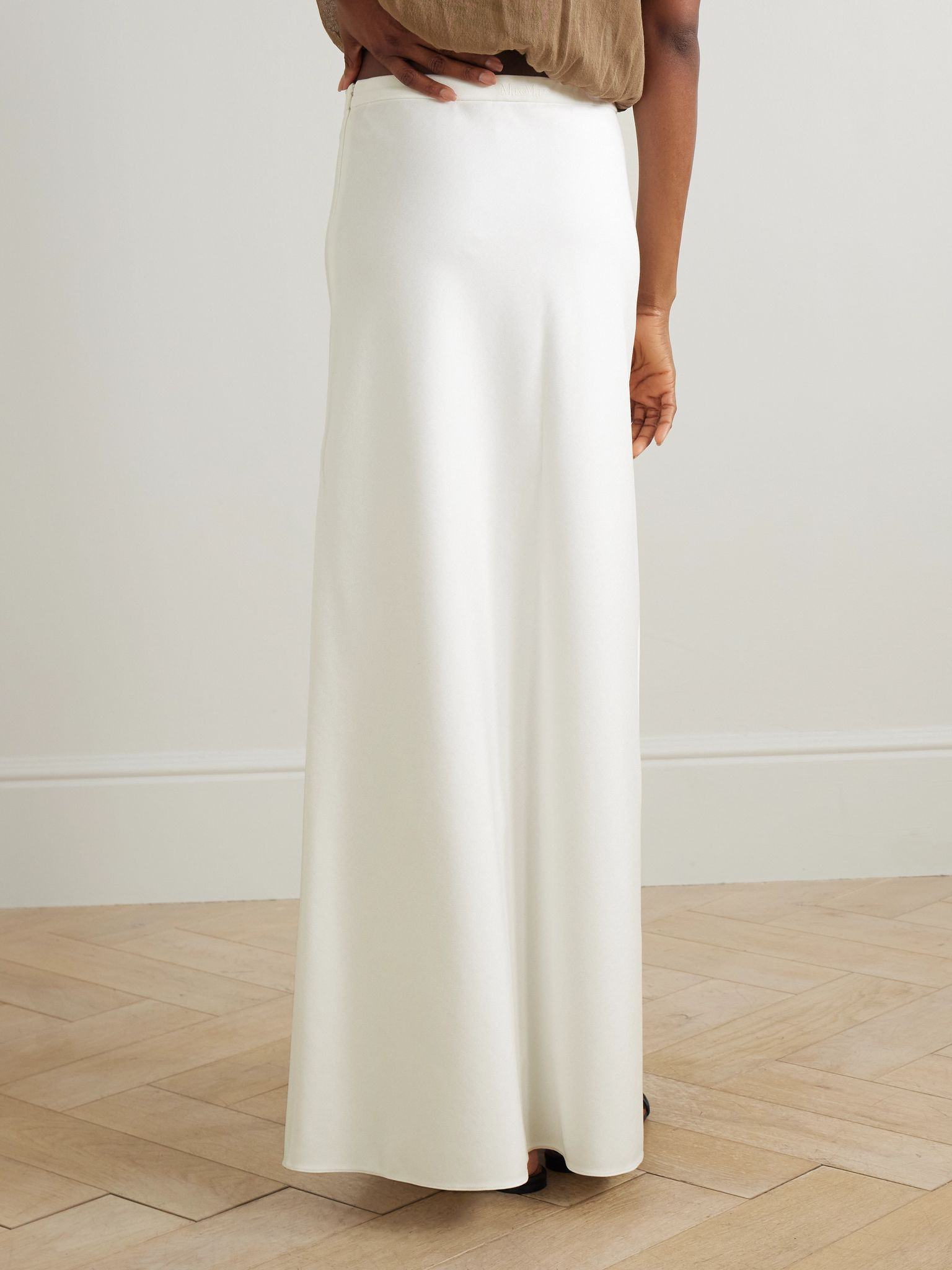 Vernice jersey maxi skirt White - 3
