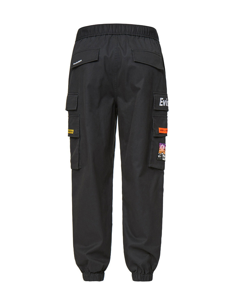 Logo and Seagull Embroidered Cargo Pants 10