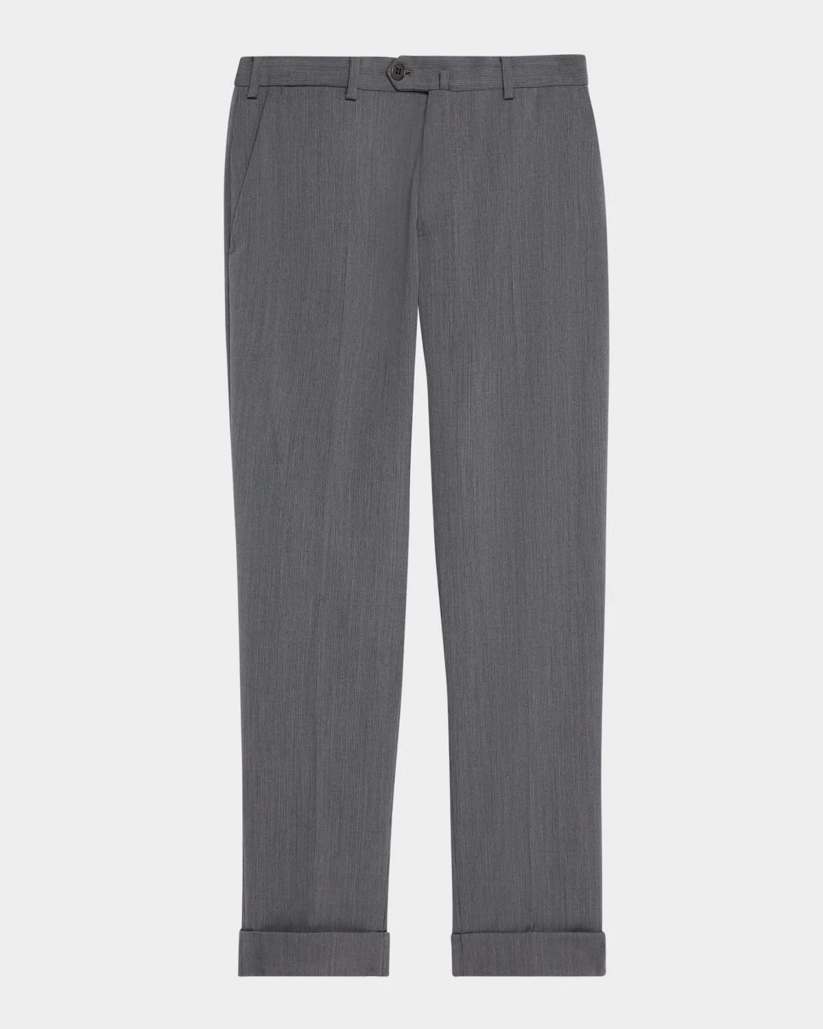 Men's Wool Tonal Stripe Trousers - 1