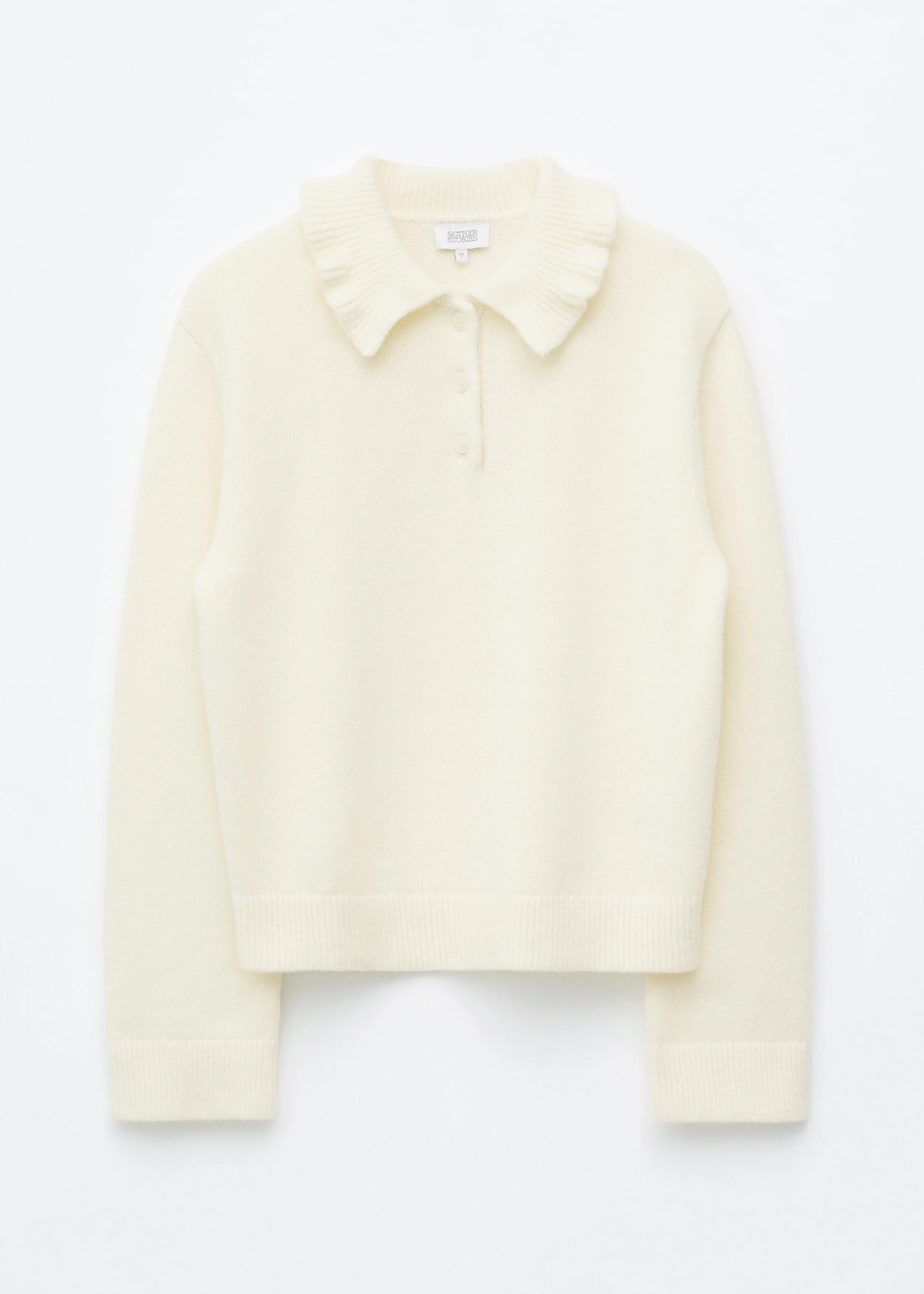Ruffle-Collar Jumper - 1