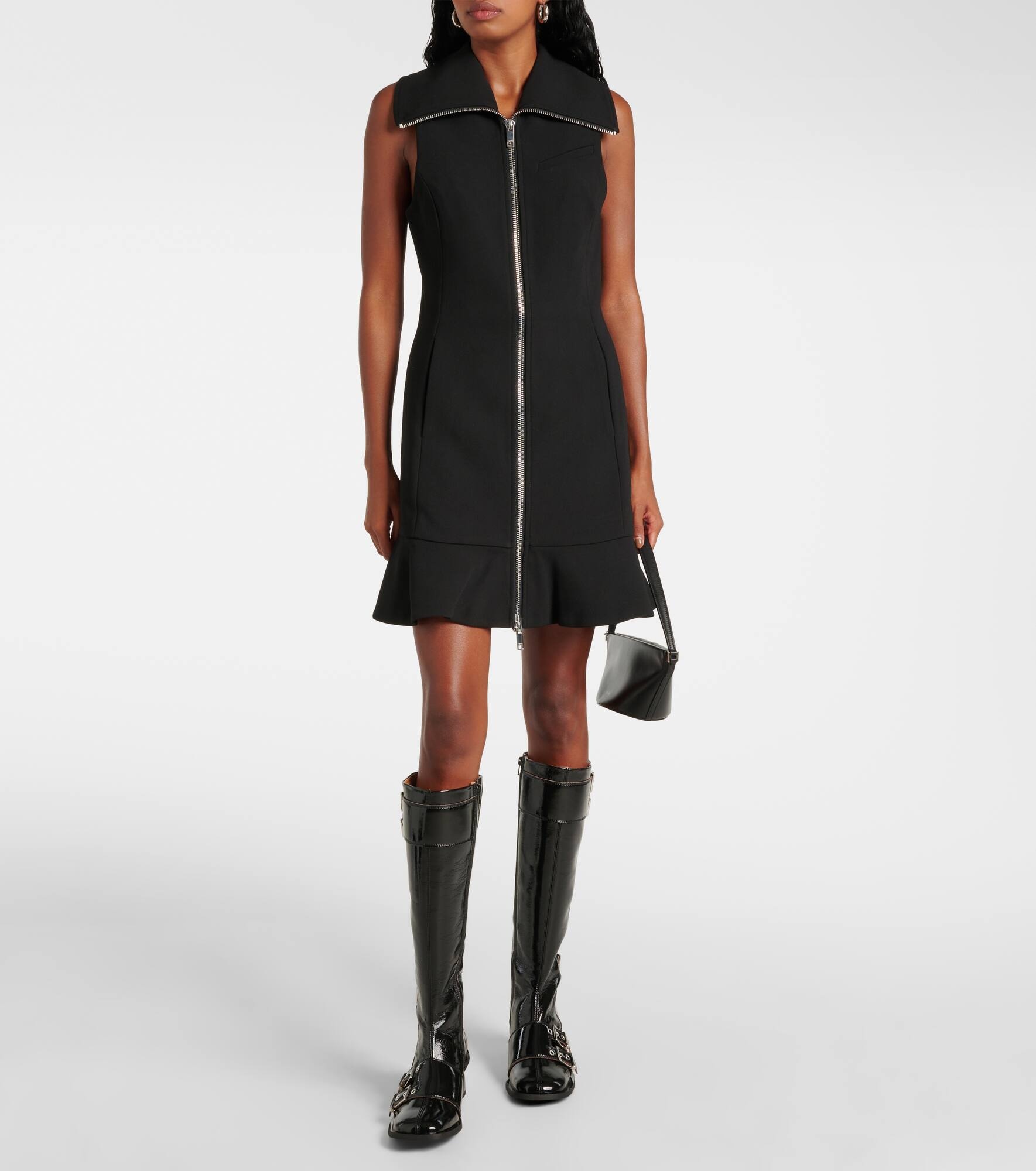 Feminine faux leather knee-high boots - 3