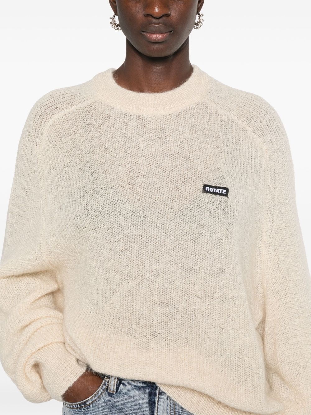 light-knit logo sweater - 5