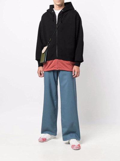 Marni layered zipped hoodie outlook