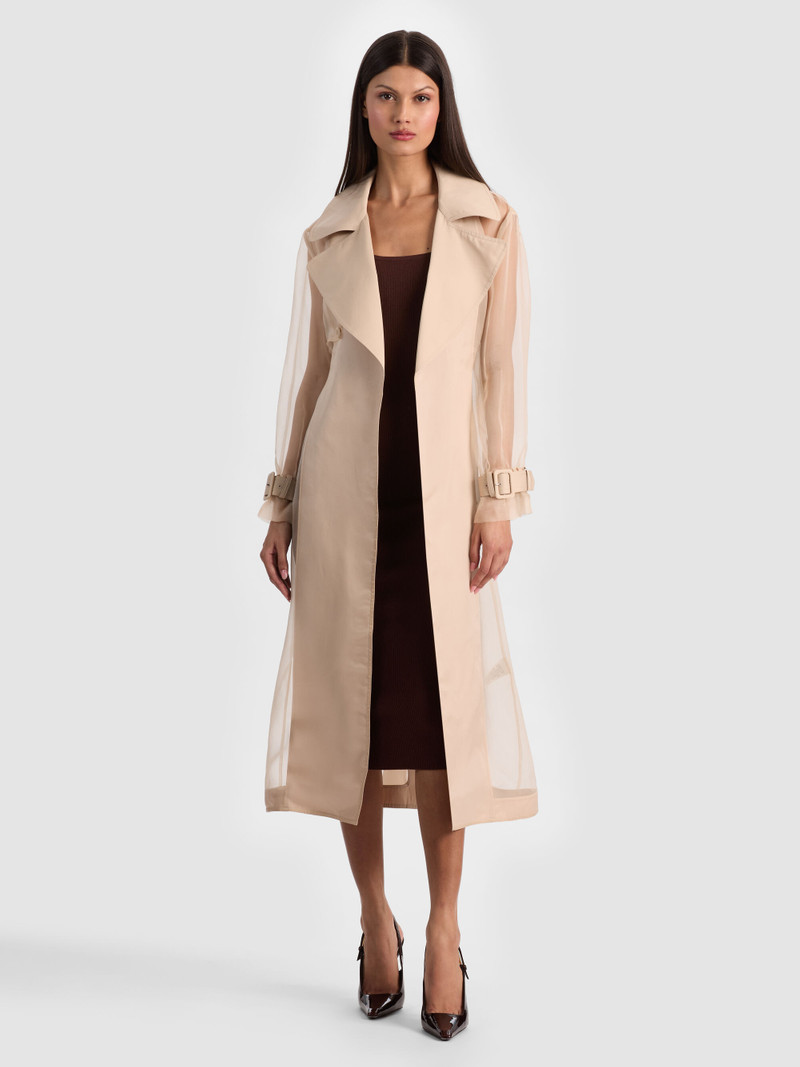 SILVIA SHEER MAXI TRENCH 2