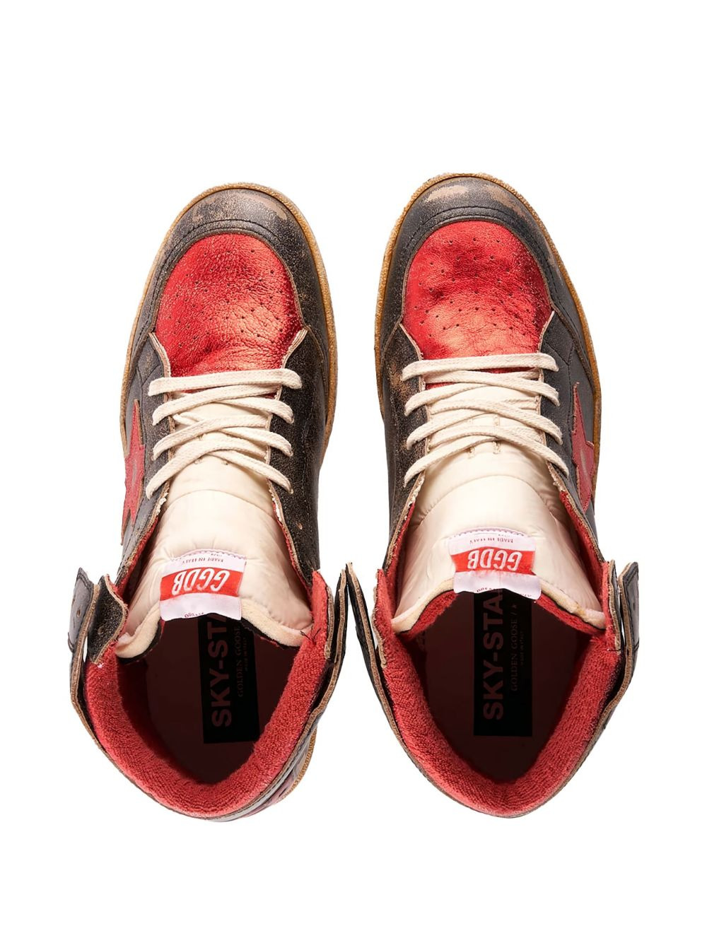 Sky Star leather high-top sneakers - 3