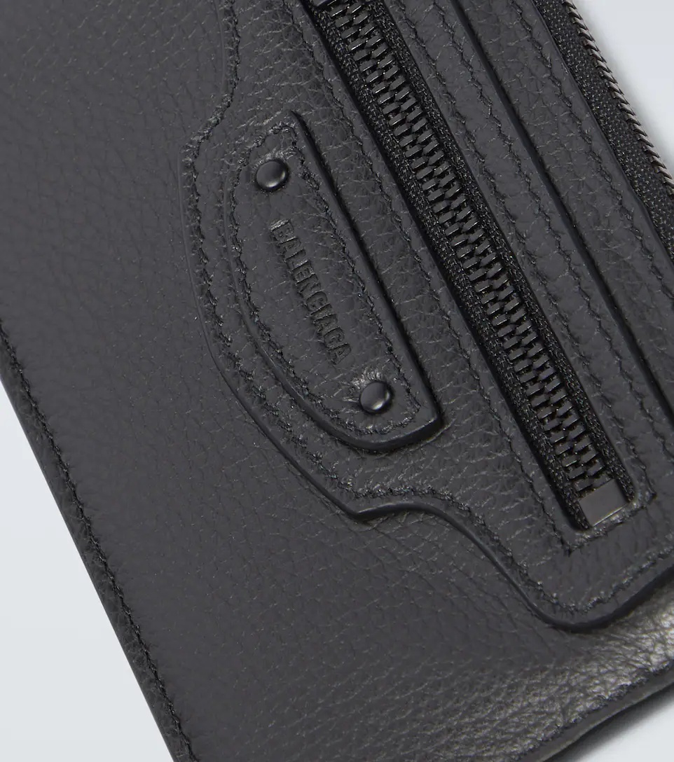 City grained leather wallet - 3