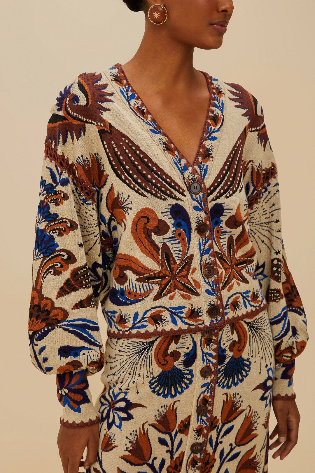 Sand Nature Land Knit Cardigan - 4