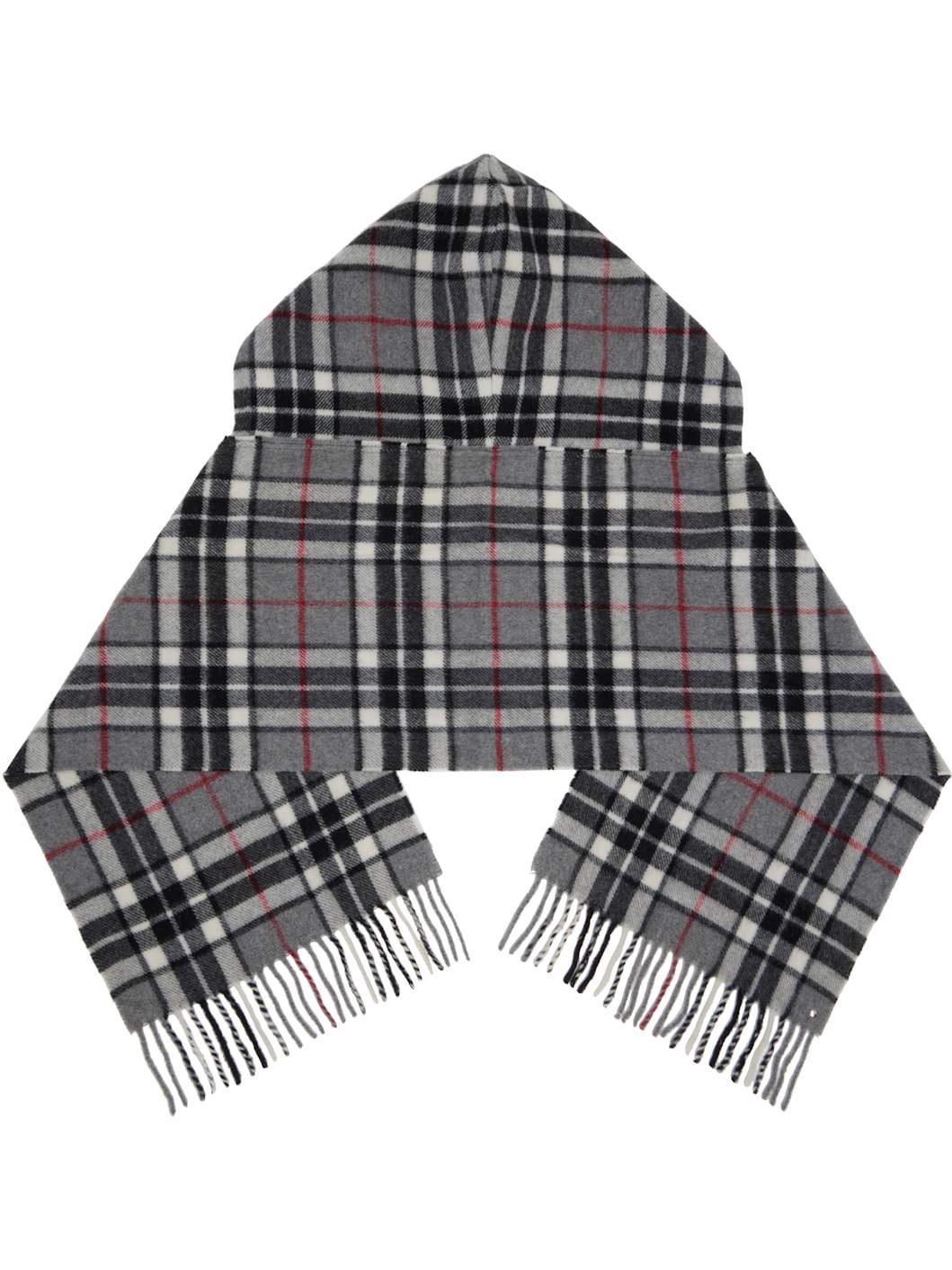 Gray Hood Scarf - 2