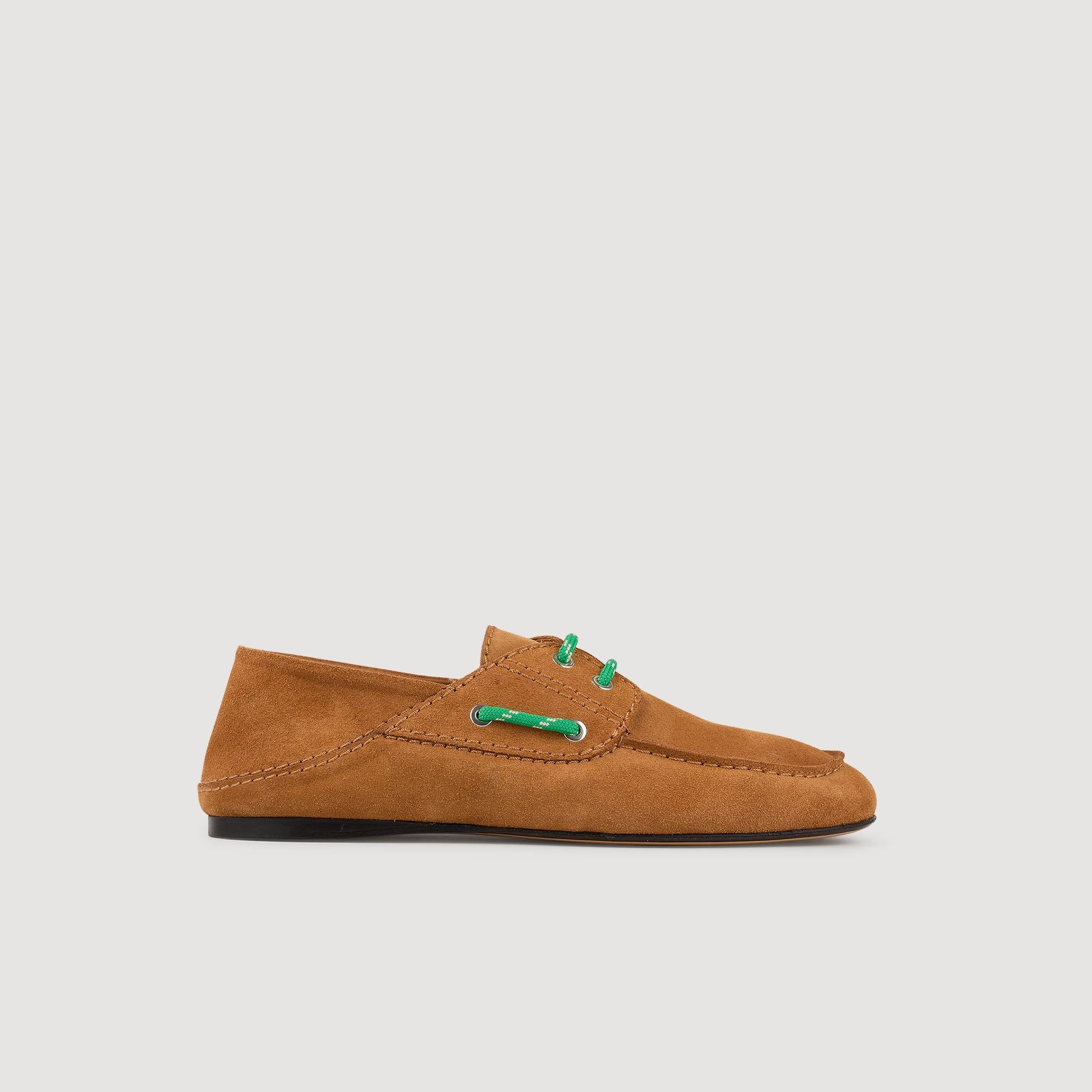 SUEDE BOAT SHOE LOAFERS - 6