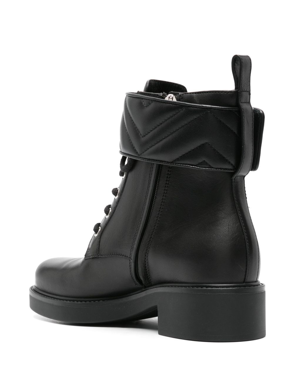 logo-plaque ankle boots - 3
