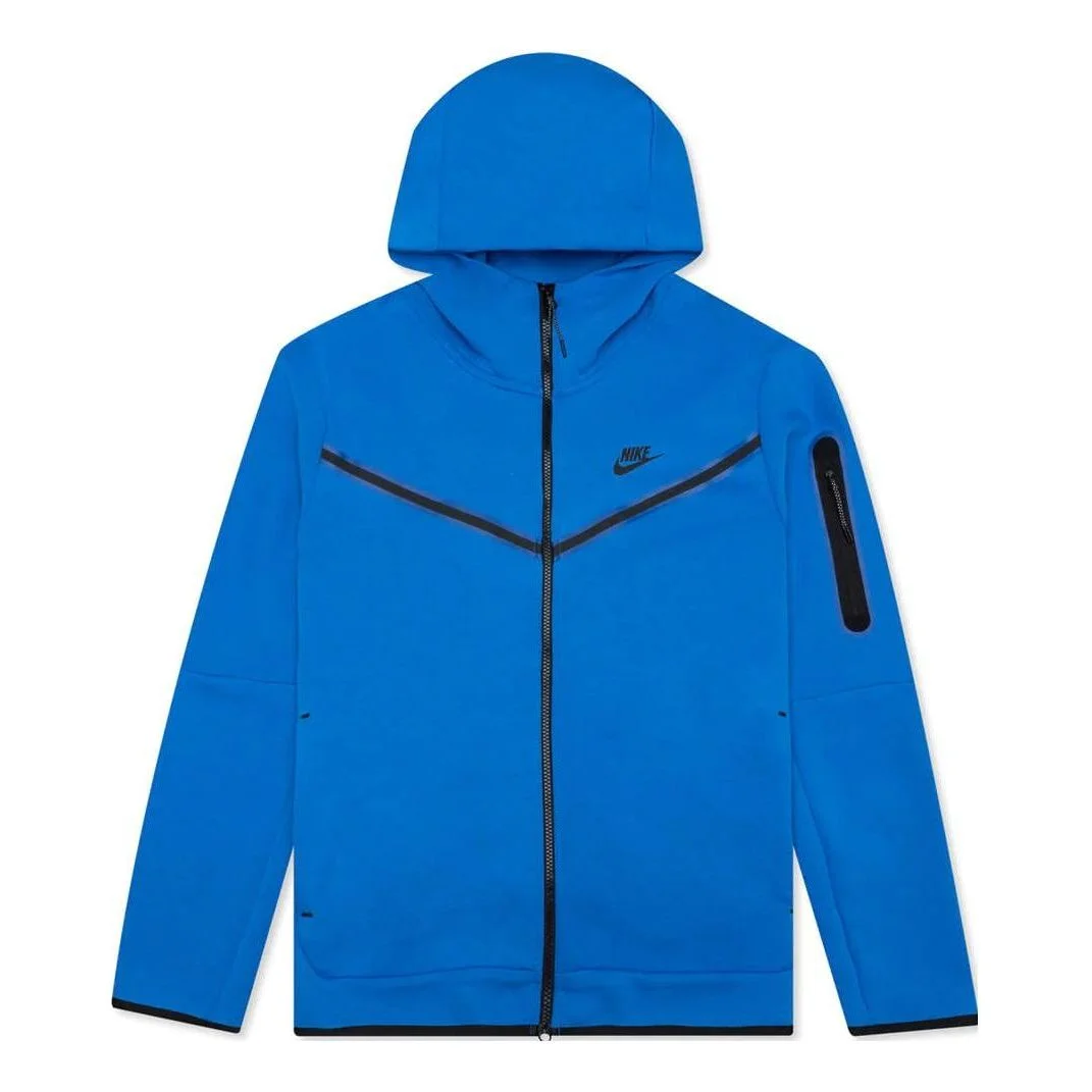 Nike Sportswear Tech Fleece Full-Zip Hoodie 'Signal Blue' CU4489-403 - 1