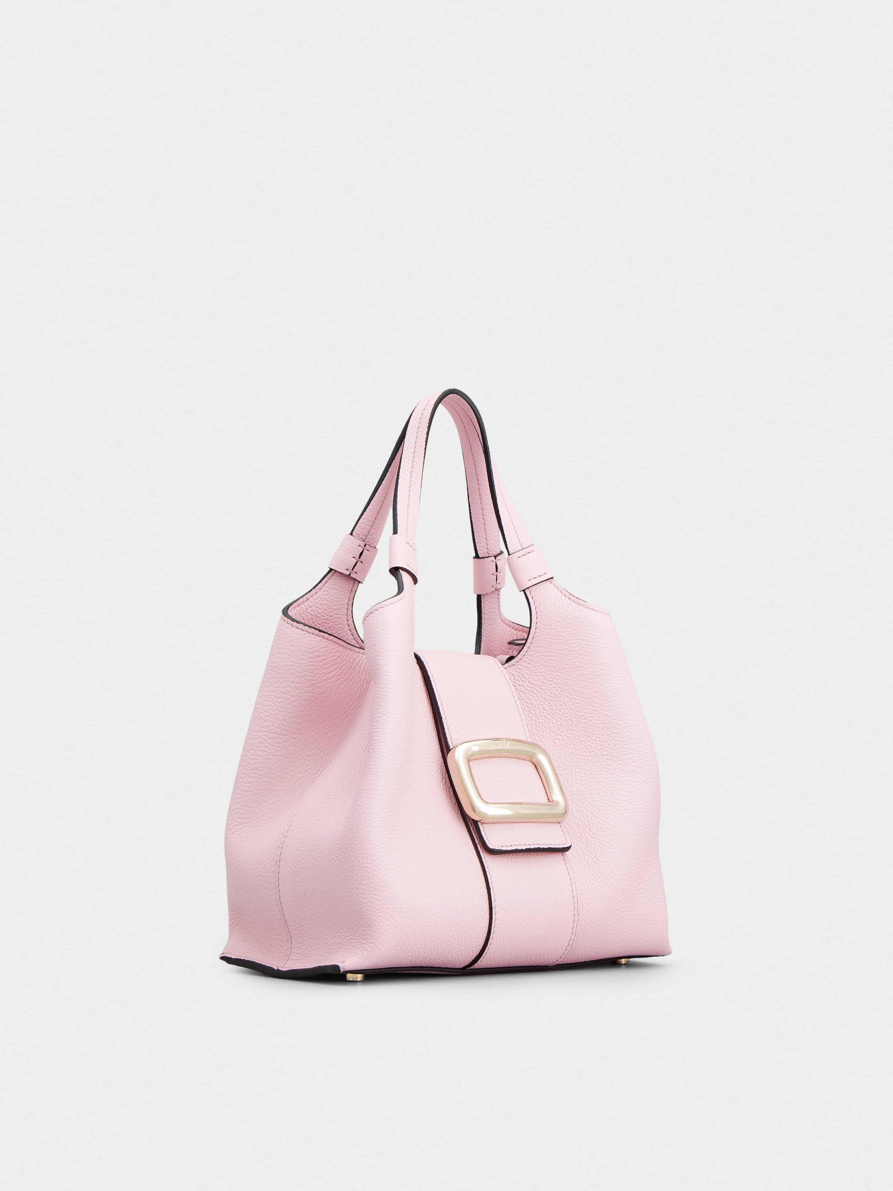Viv' Choc Mini Shopping Bag in Leather - 3