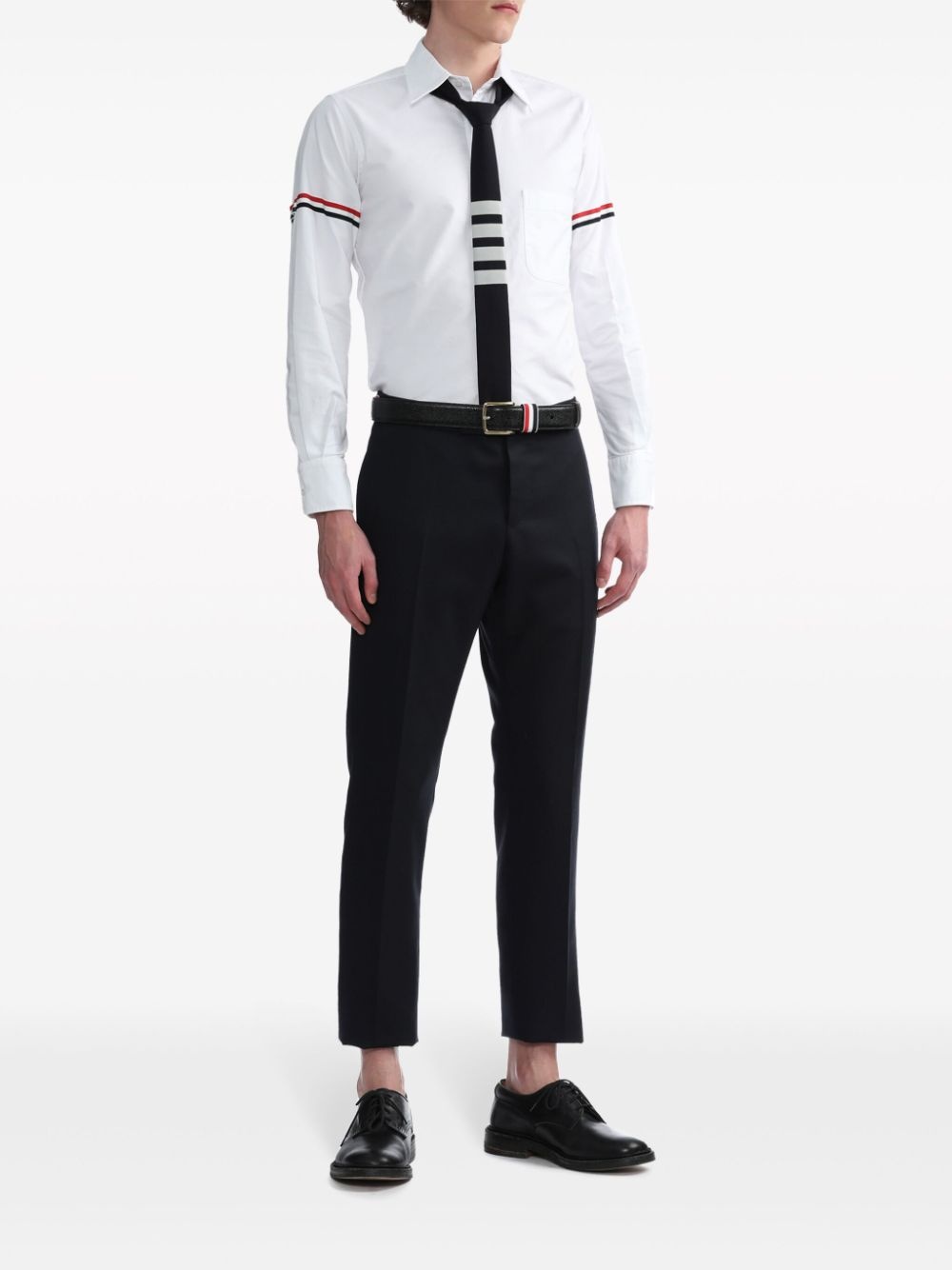 grosgrain-armband Oxford shirt - 2