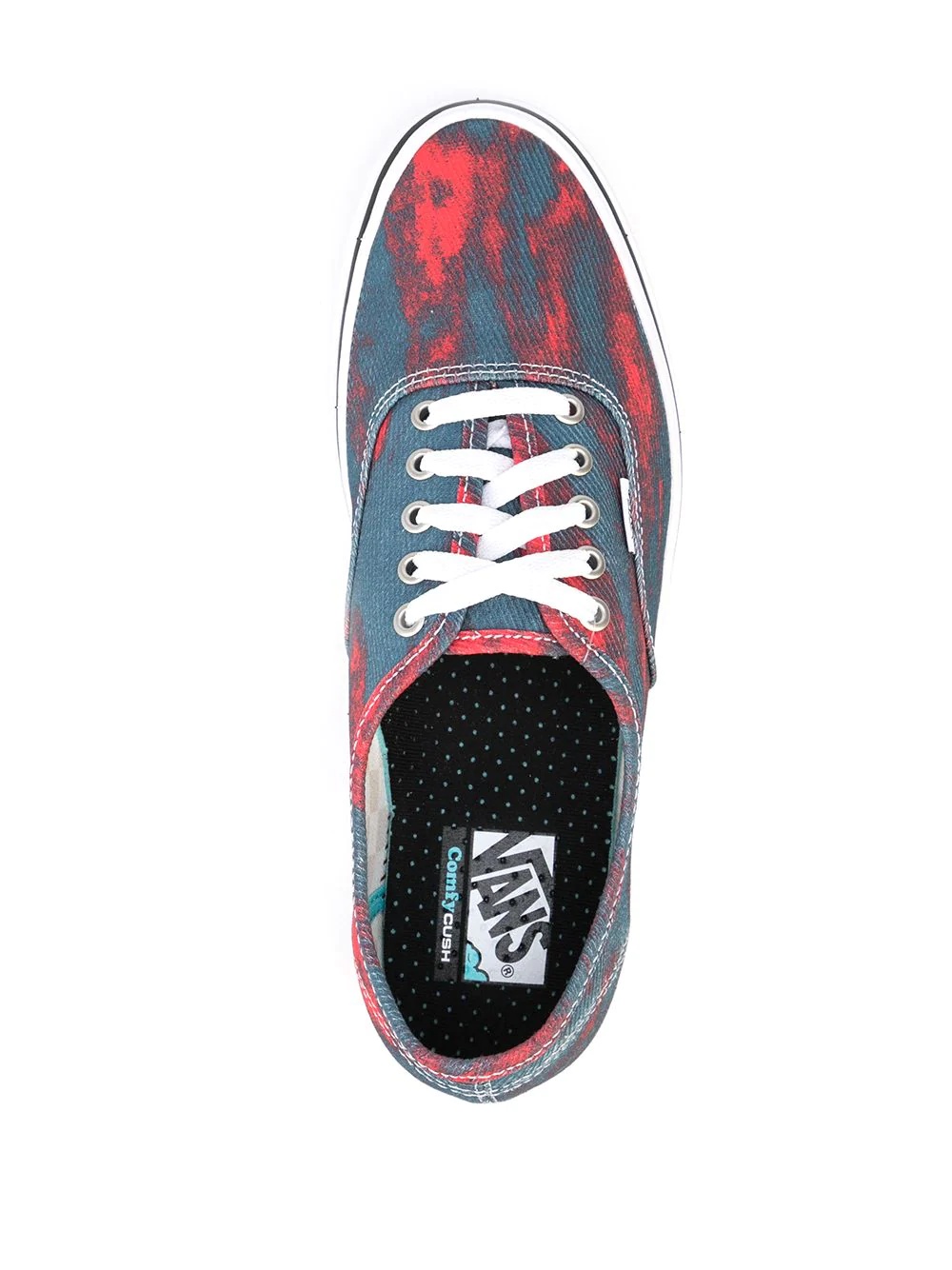 Authentic graphic-print low-top sneakers - 4