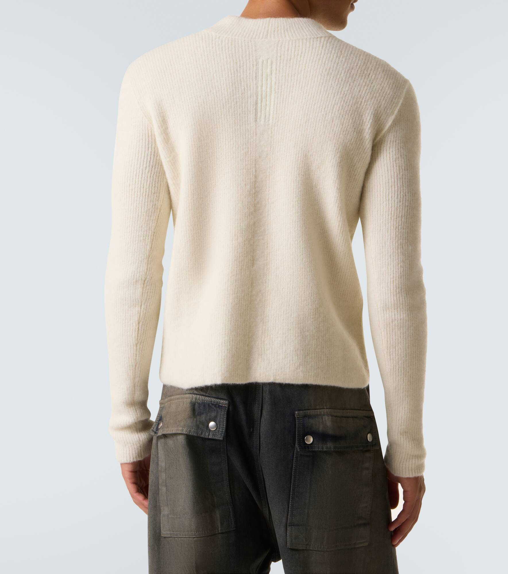 Ribbed-knit alpaca wool-blend sweater - 4