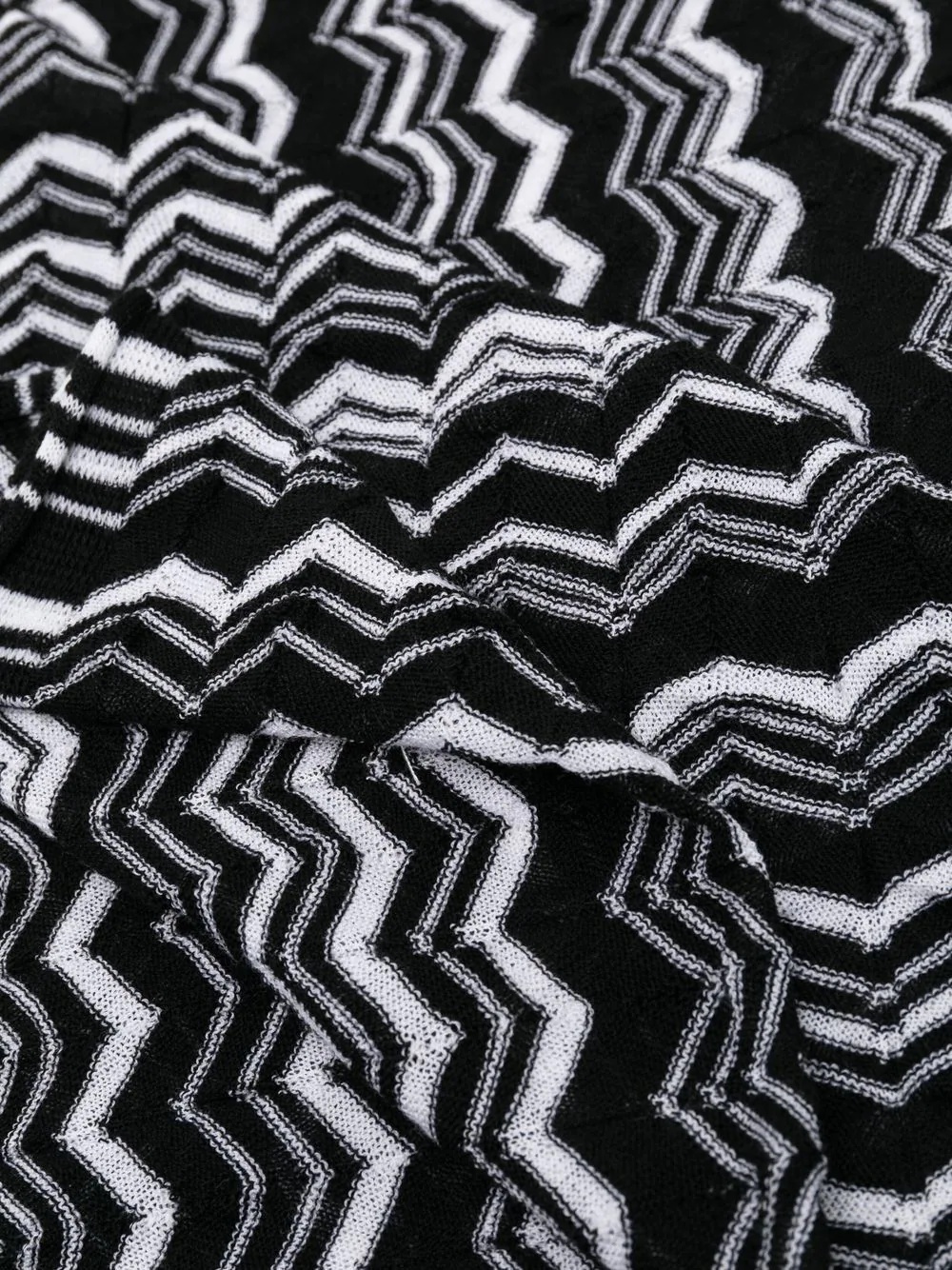 chevron-knit wool scarf - 3