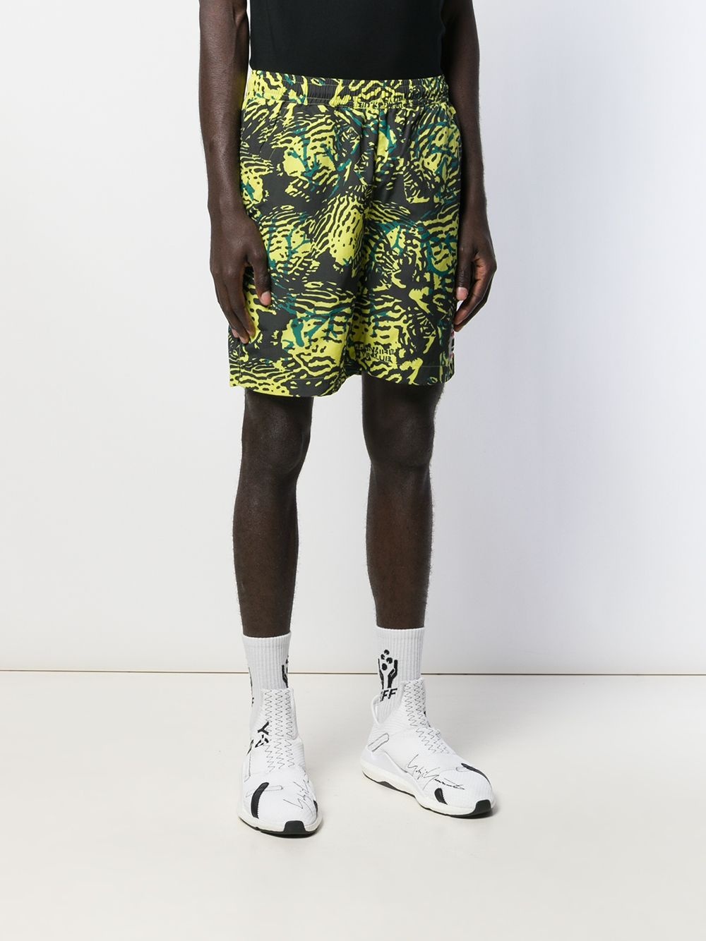 jungle print beach shorts - 3