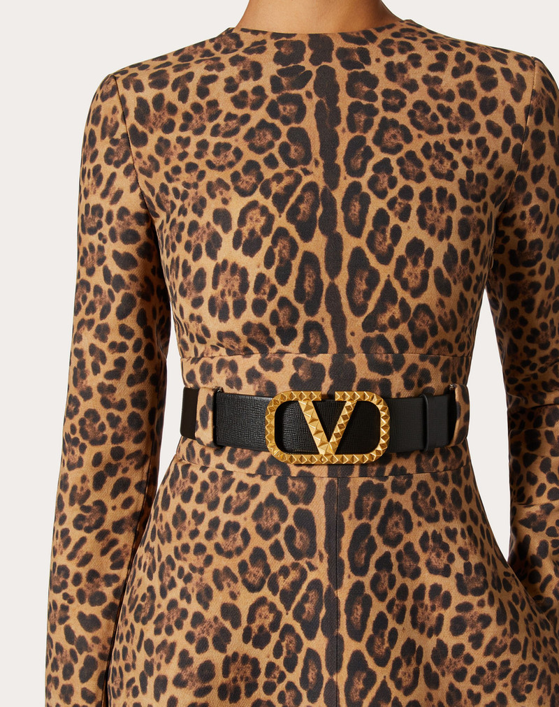 VLOGO SIGNATURE BELT IN GRAINY CALFSKIN 40 MM 5