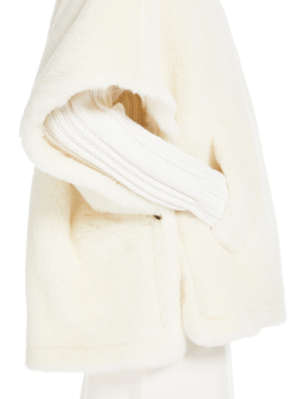Alpaca And Wool Teddy Cape - 5